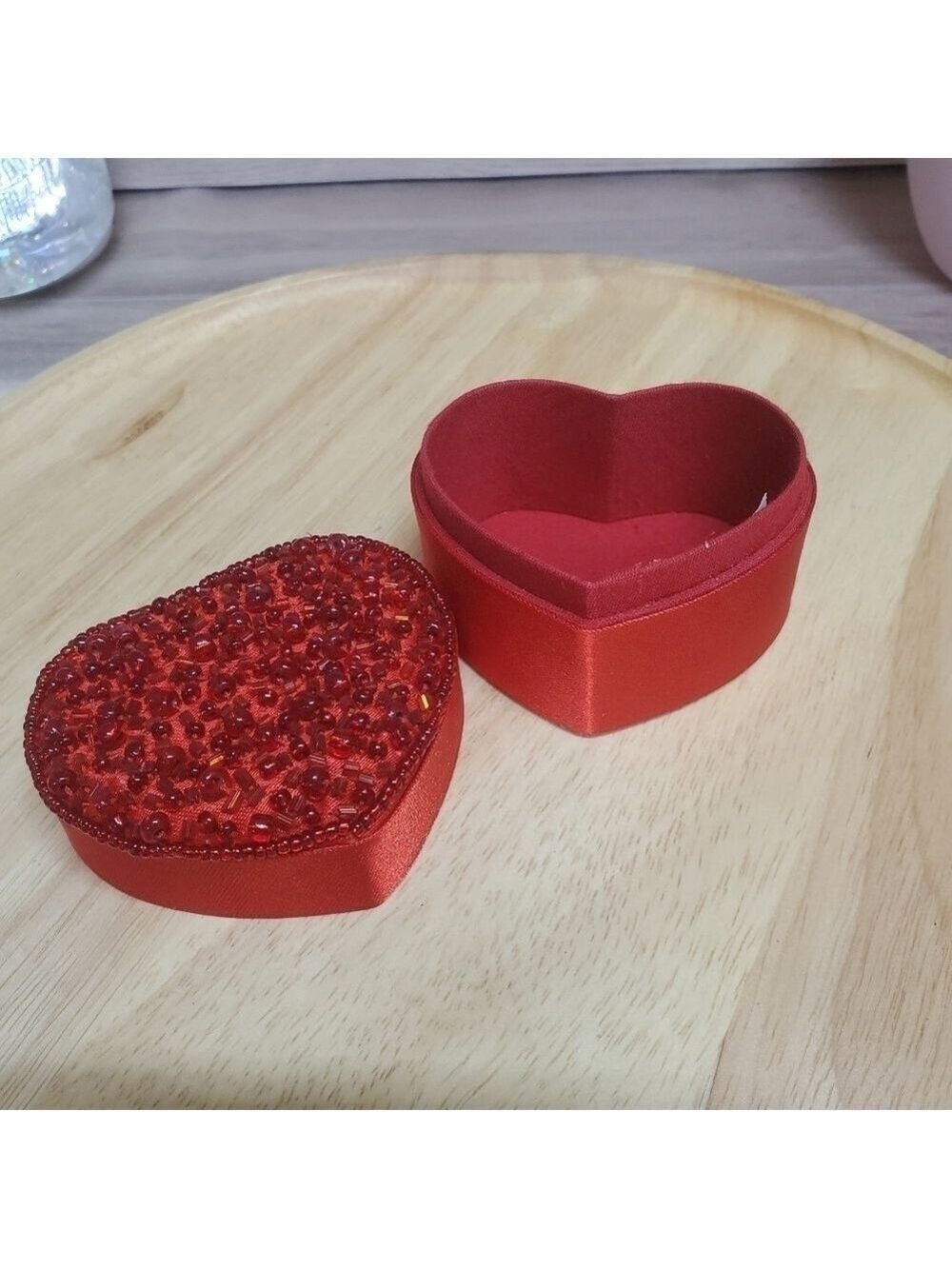Katherine's Collection Beaded Embroidered Heart Box Valentine's Day New